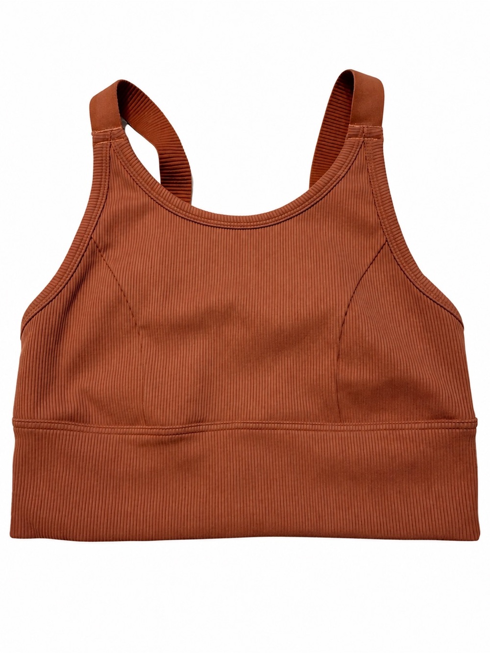 OFFLINE by Aerie Ribbed Sports Bra Small Brown Most Support High Impact